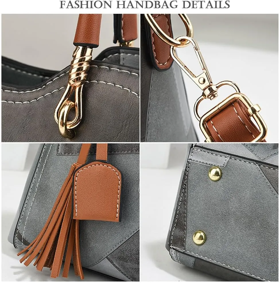 Fashion Casual Womens Purses and Handbags Shoulder Bag Soft PU Leather Medium Satchel Tote bag Hobo