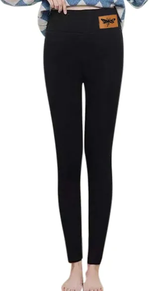 Fleece Lined Pants Women Yoga Pants Elastic High Waist Plush Yoga Pants Thermal Velvet Pants
