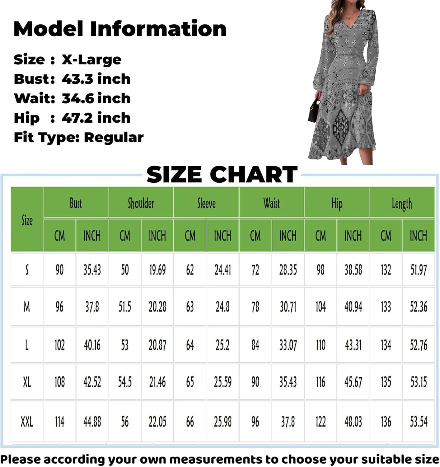 Formal Long Sleeve Midi Dress Sexy V Neck Fall Winter Elegant Vintage Floral Cute Trendy Smocked Flowy Party Dress