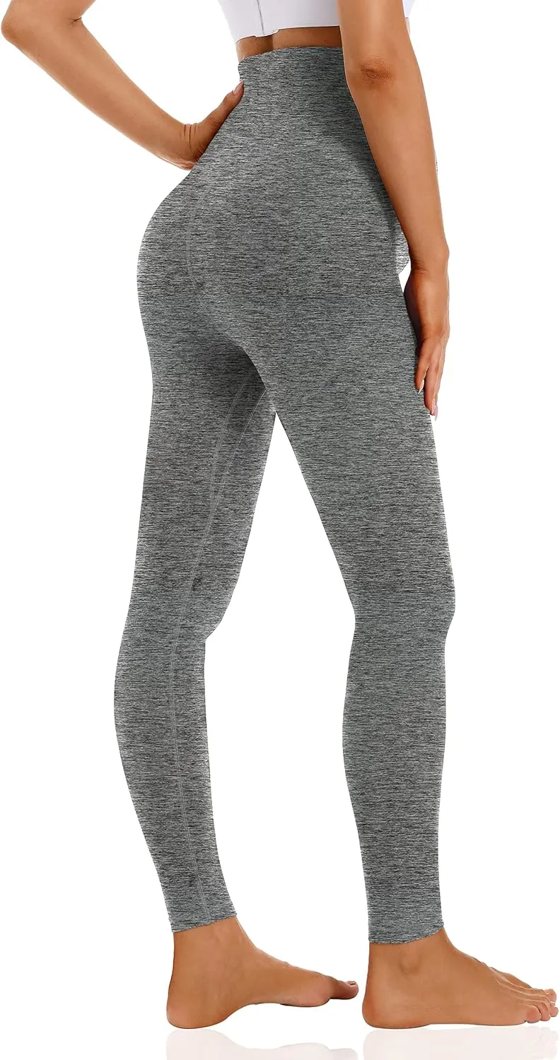 Foucome Women's Maternity Leggings Over The Belly Pregnancy Yoga Pants Workout Athletic Leggings