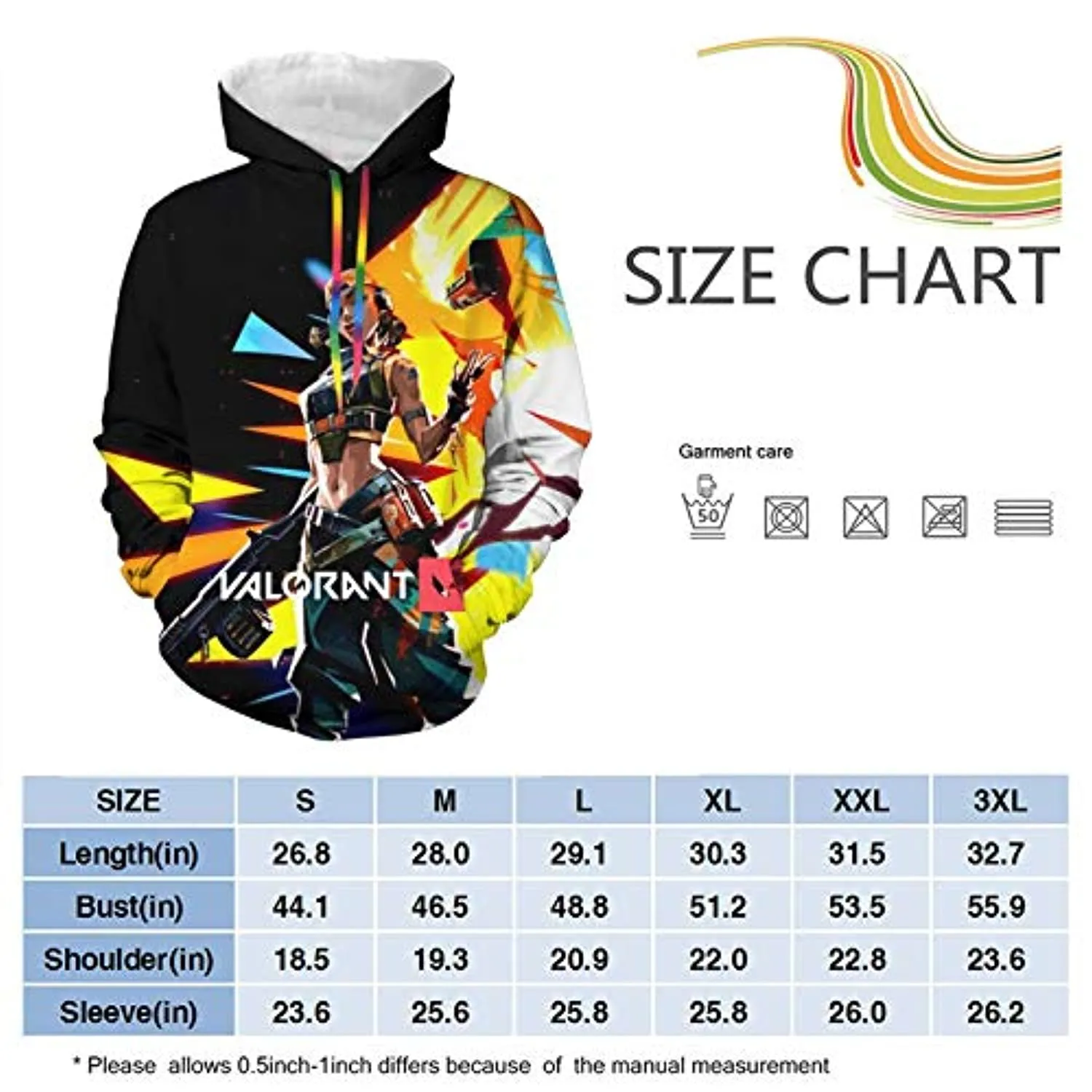 Game Valorant Hoodies - Raze 3D Unisex Hooded Pullover Sweatshirt