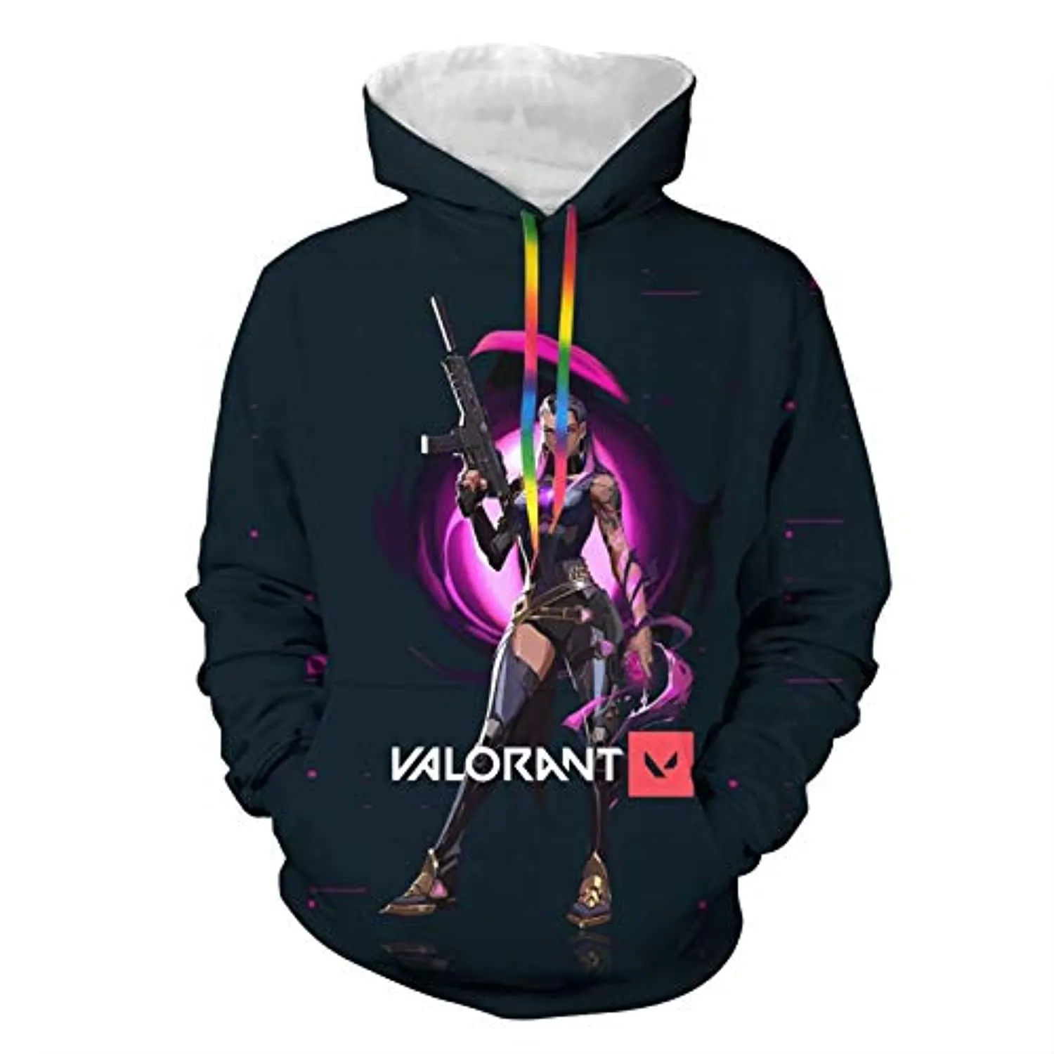 Game Valorant Hoodies - Reyna 3D Unisex Hooded Pullover Sweatshirt