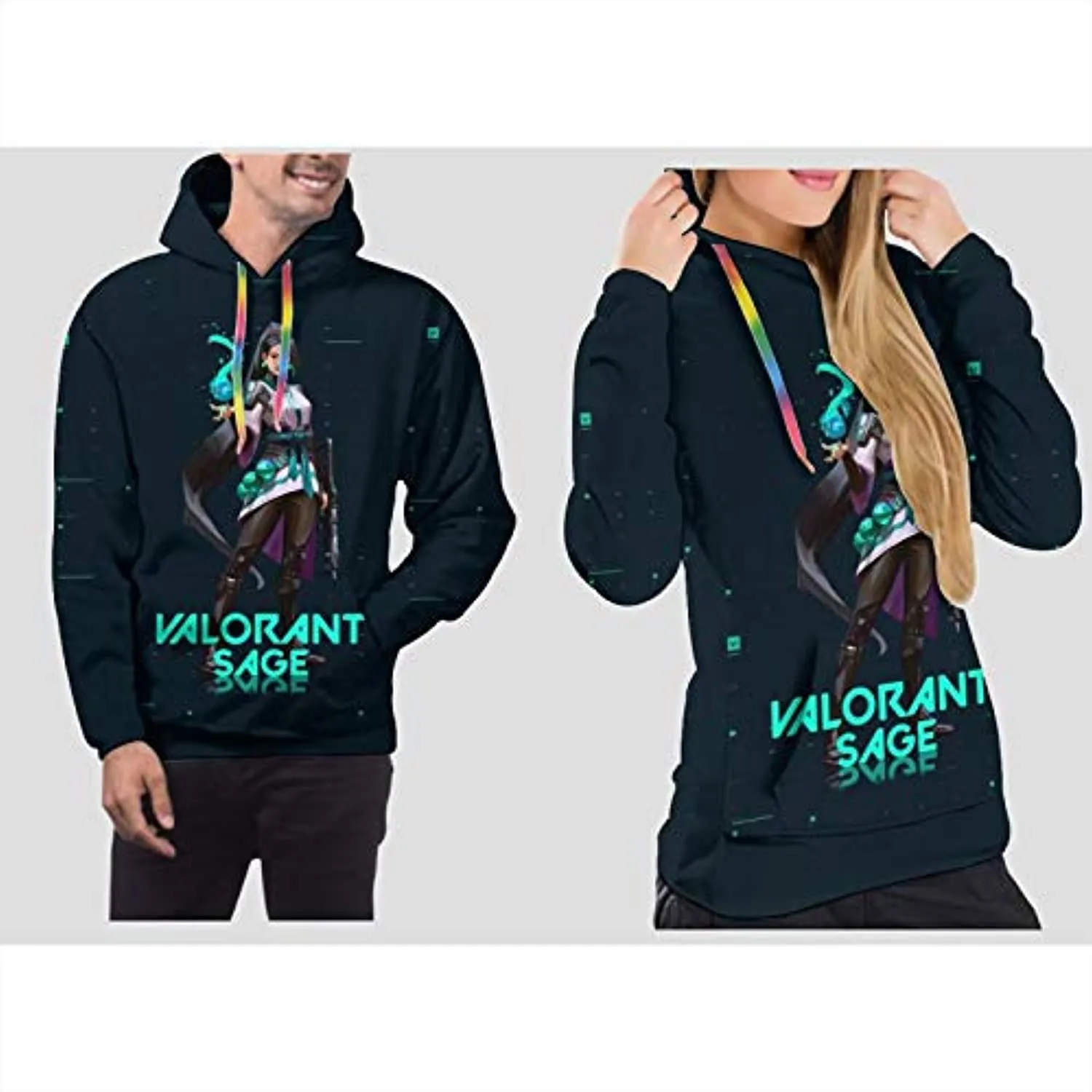 Game Valorant Hoodies - Sage 3D Unisex Hooded Pullover Sweatshirt