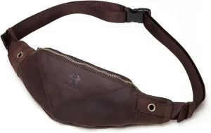 Genuine Leather Men's and Women's Waist Packs Chest Packs Belt Packs Large Capacity Cell Phone Coin Purse