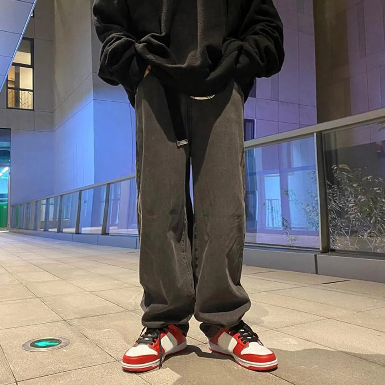 GIERIDUC Men's Linen Pants Casual Long Pants Khaki Uniform Pants for Boys Work Pants for Men Slim Fit Mens Long Workout Pants