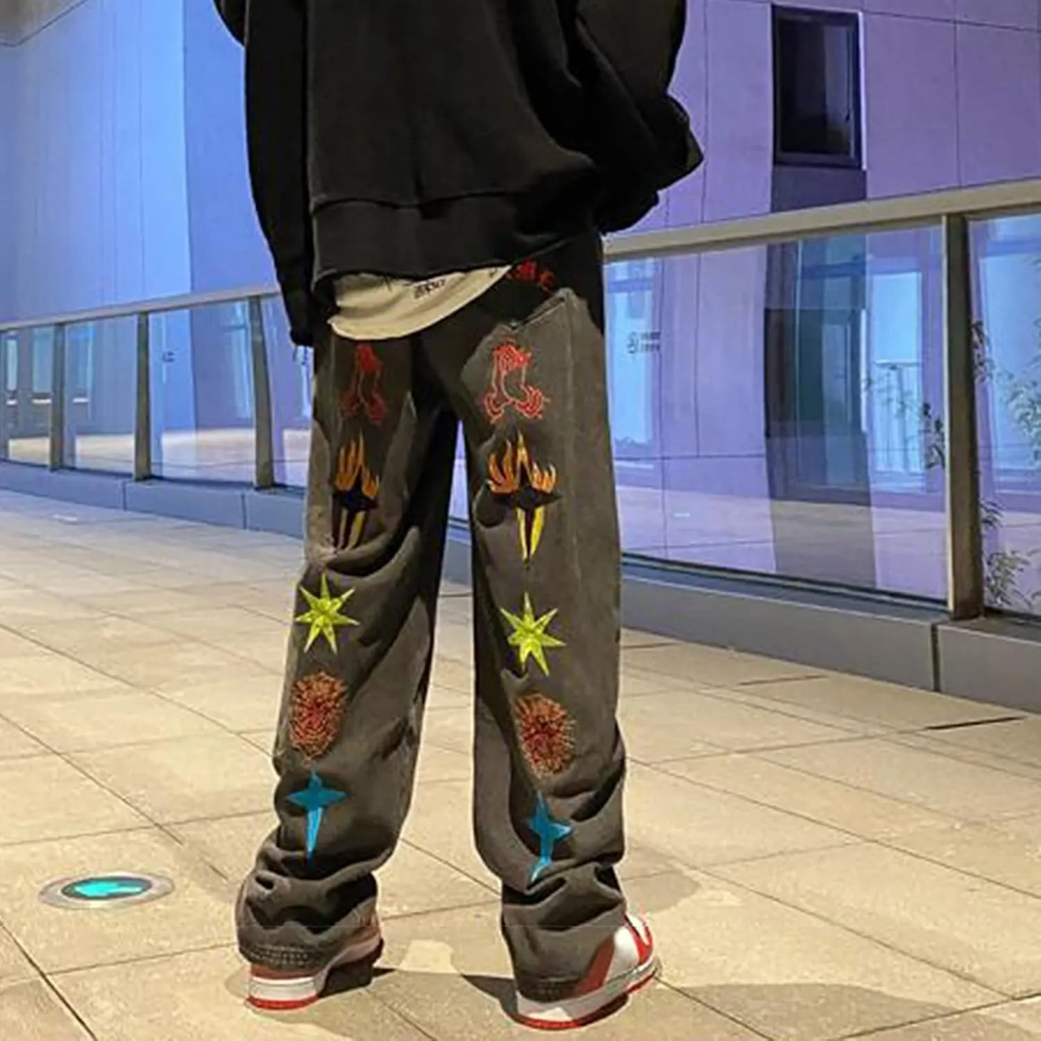 GIERIDUC Men's Linen Pants Casual Long Pants Khaki Uniform Pants for Boys Work Pants for Men Slim Fit Mens Long Workout Pants