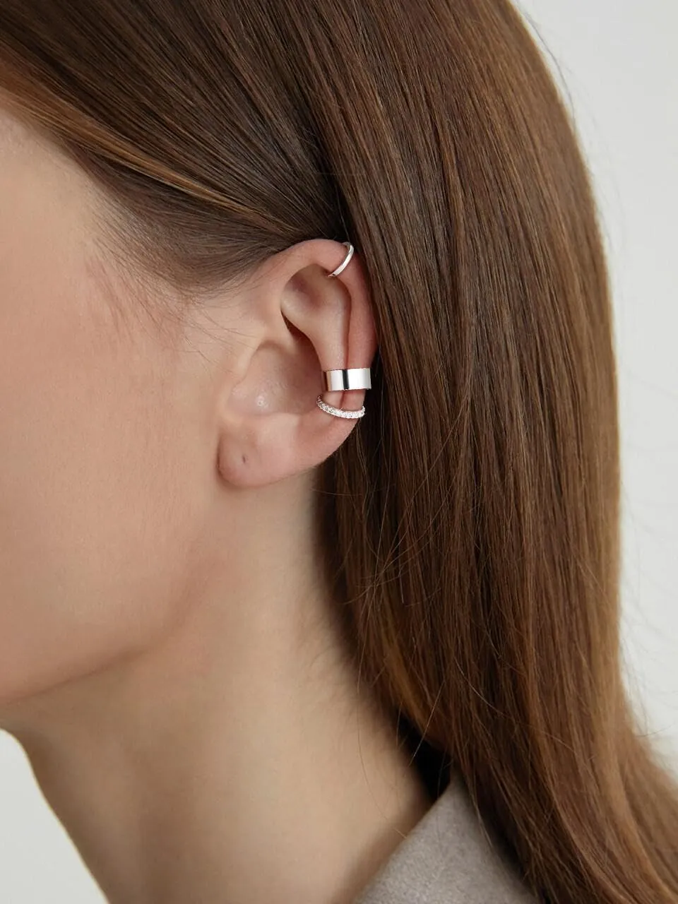 Gold Ear Cuffs for Women Non Piercing, 14K Gold Plated/925 Sterling Silver Ear Cuff Earrings for Women Cartilage Clip On Earrings Trendy Thin Cubic Zirconia Huggie Ear Cuffs for Women Jewelry Gift