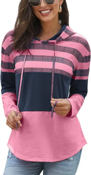 GOLDPKF Womens Sweaters Hoodies Long Sleeve Sweatshirts Woman Clothing Tops
