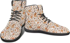 High Top Animal Design Zero-Drop Barefoot Shoes, Wide Toe Shoes for Men - Rubber Sole Running Shoes
