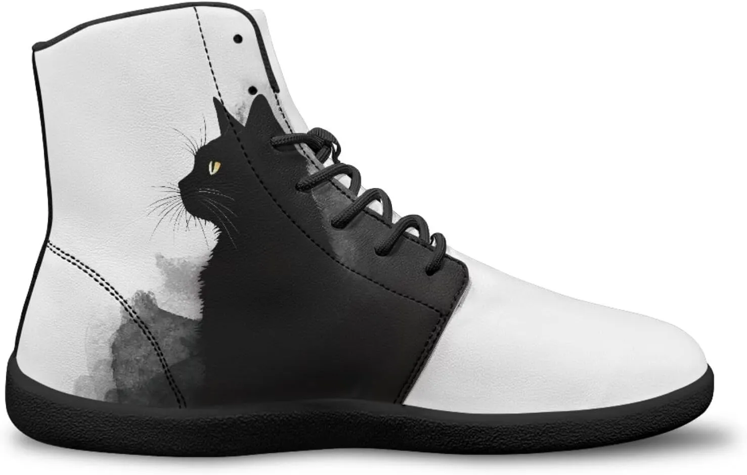 High Top Animal Design Zero-Drop Barefoot Shoes, Wide Toe Shoes for Men - Rubber Sole Running Shoes