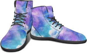 High Top Star Sky Pattern Minimalist Barefoot Shoes for Men Zero-Drop Lightweight Shoes for Running and Walking