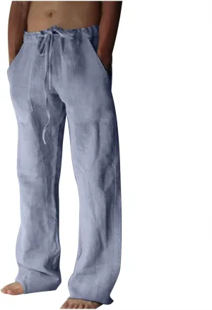 Hiking Pants Men Cargo Pants Y2K Men's Sweat Pants with Side Pockets Yoga Pants with Pockets Mens Chinos Pants Slim Fit Grey Sweatpants Mens Linen Pants Casual Sweat Pants for Mens