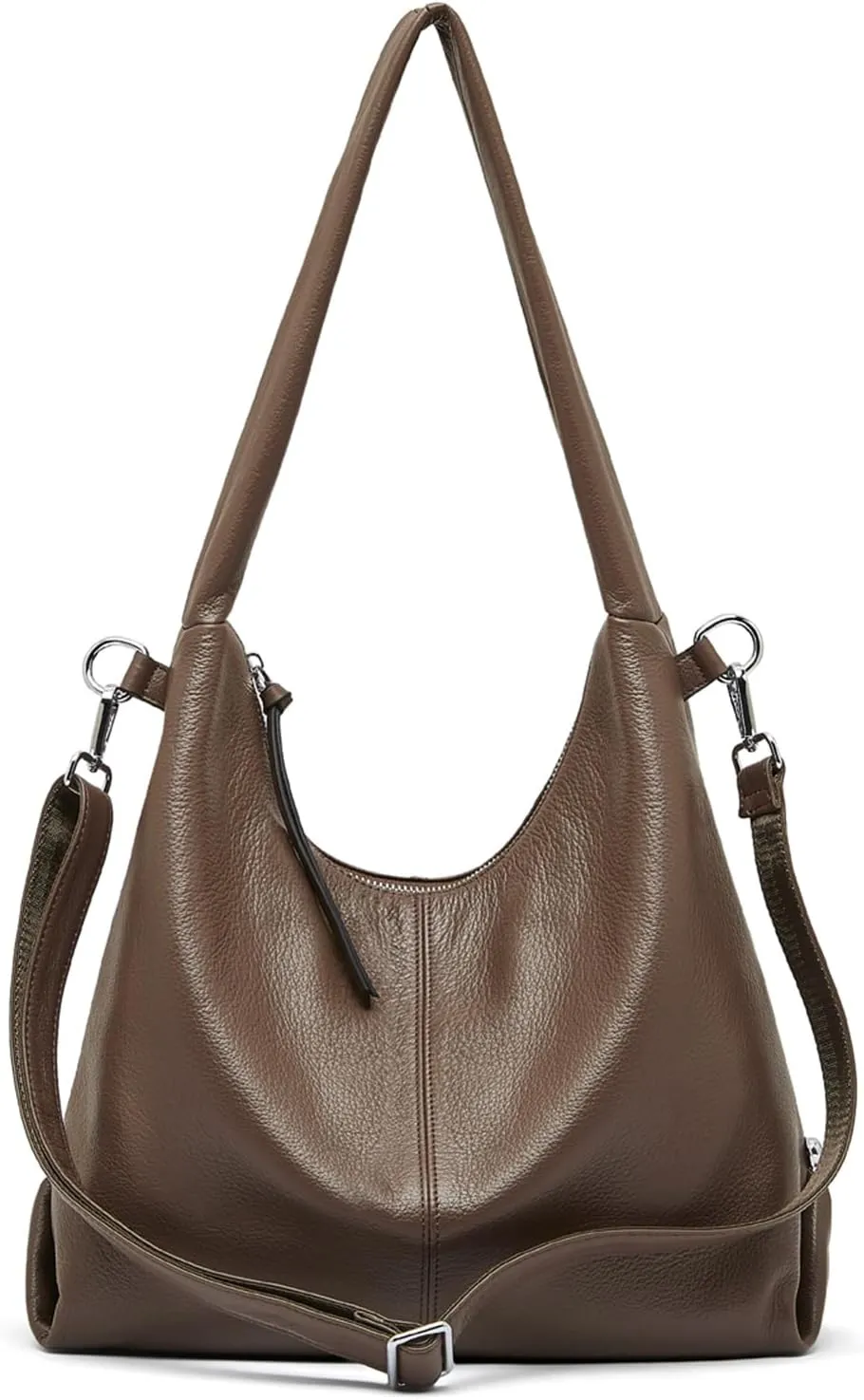Hobo Bag Handbags for Women, Genuine Leather Crossbody Bags Shoulder Purses with Removable Strap