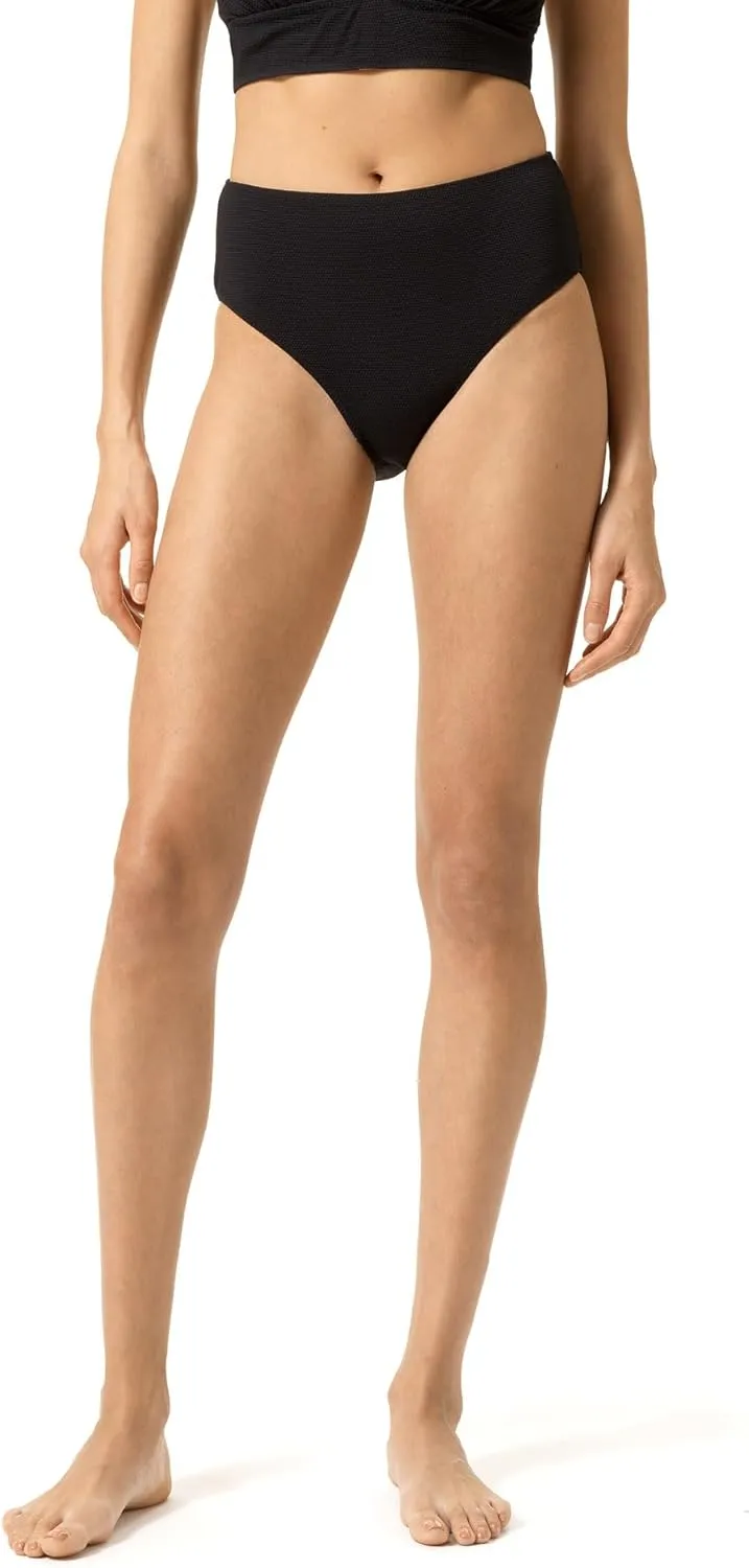 HUE Women's Swim Mix and Match Tops and Bottoms Reversible Textured Swimwear Sold Separately