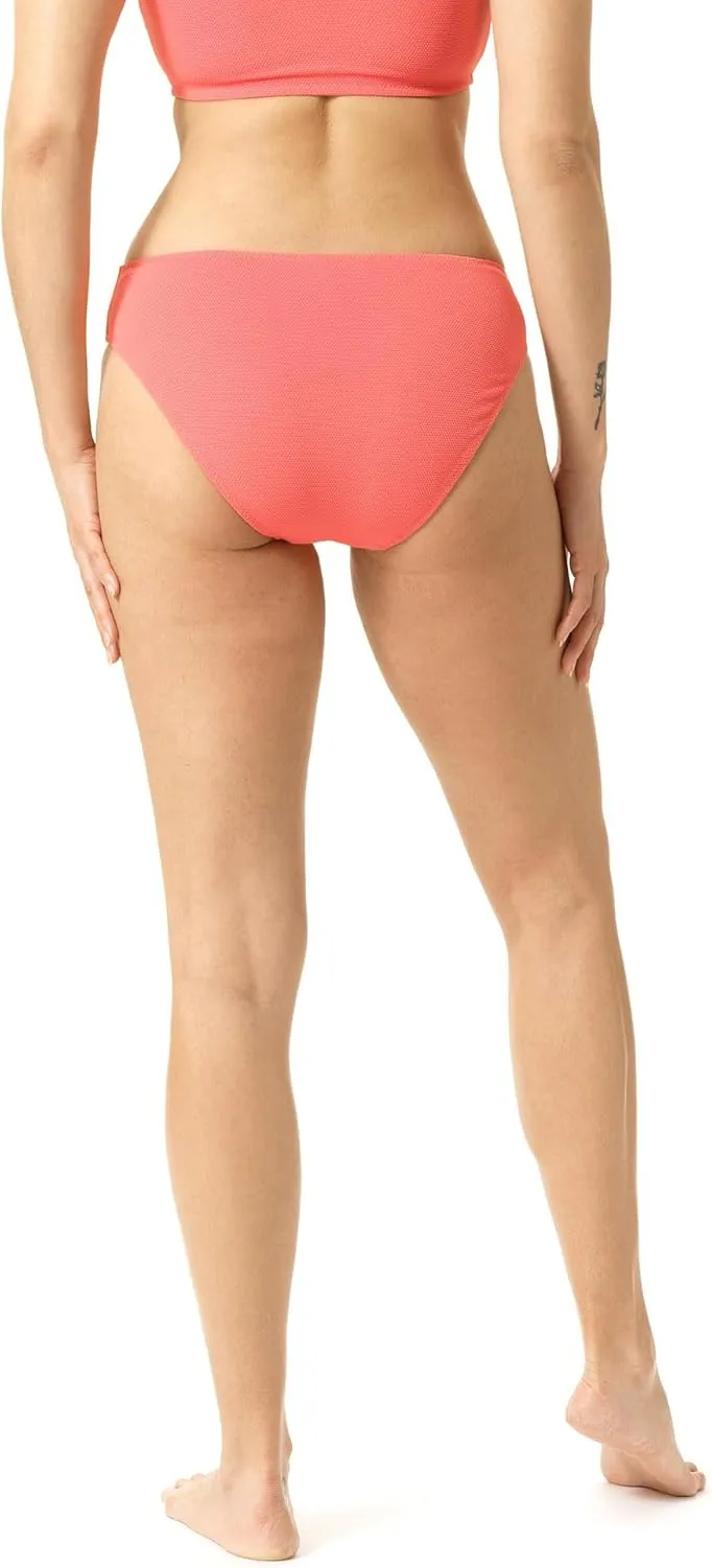 HUE Women's Swim Mix and Match Tops and Bottoms Reversible Textured Swimwear Sold Separately