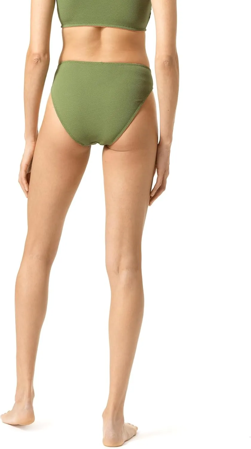 HUE Women's Swim Mix and Match Tops and Bottoms Reversible Textured Swimwear Sold Separately