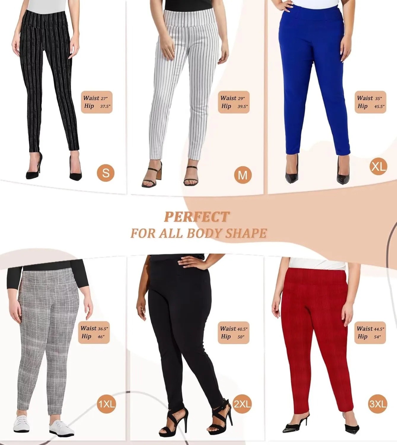 Hybrid & Company Super Comfy Stretch with Full Elastic Waist Pull On Millennium Twill Pant