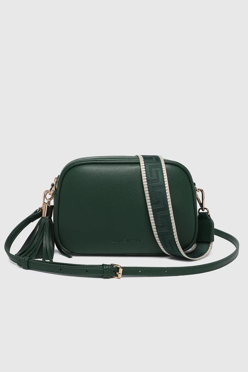 Jacinta Gia Crossbody Bag in Forest Green by Louenhide