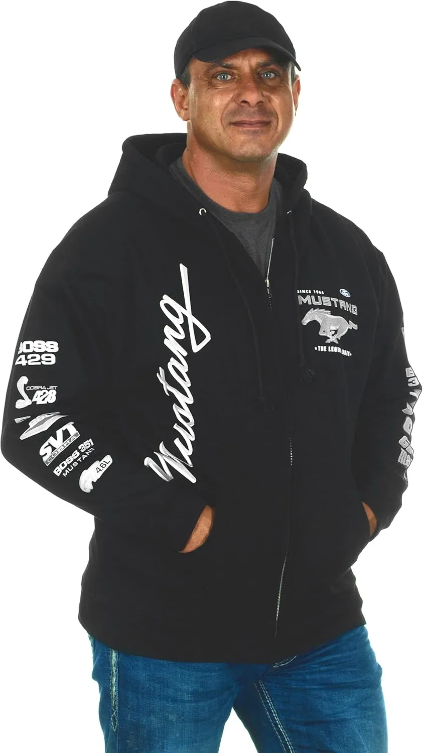 Jh Design Men's Ford Mustang Hoodies in 5 Styles Pullovers & Full Zip Up