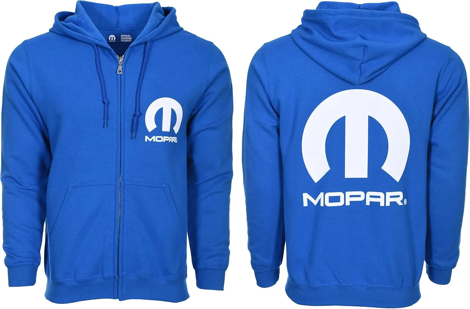 JH Design Men's Mopar Logo Hoodies in 3 Styles Pullover and Zip- Up Sweatshirts