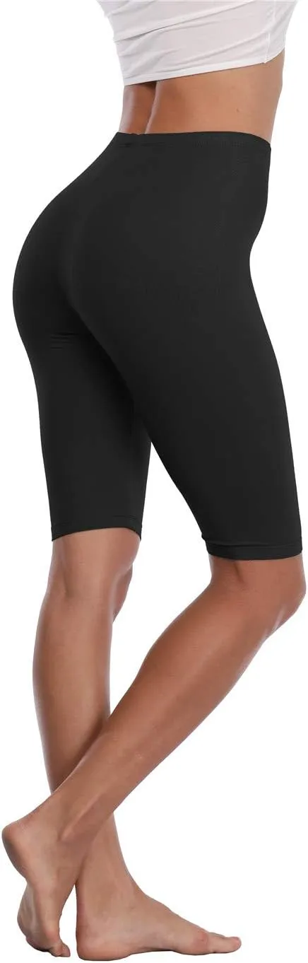 Kotii Women's Buttery Soft Short Leggings Modal Cotton Shorts Under Dresses Leggings Pants