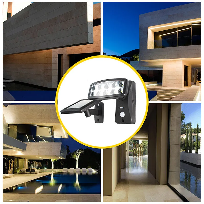 Led Solar Human Body Sensor Lamp Outdoor Waterproof Garden Wall Lamp Home Lighting Human Body Sensor Flood Light