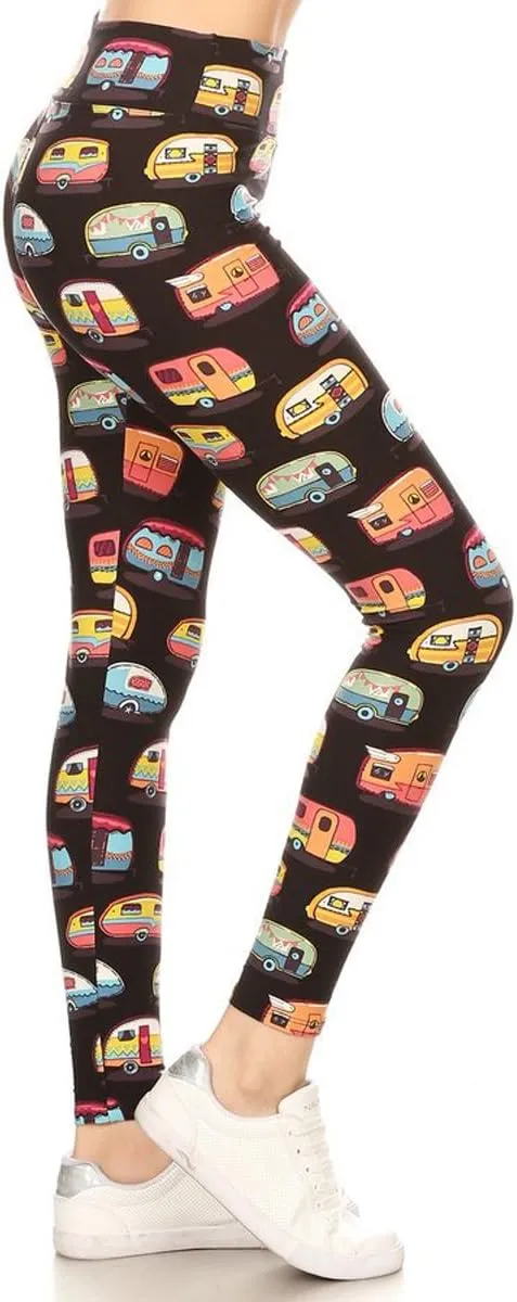 Leggings Depot High Waisted Camouflage & Multiple Print Leggings for Women - Reg, Plus, 1X3X, 3X5X