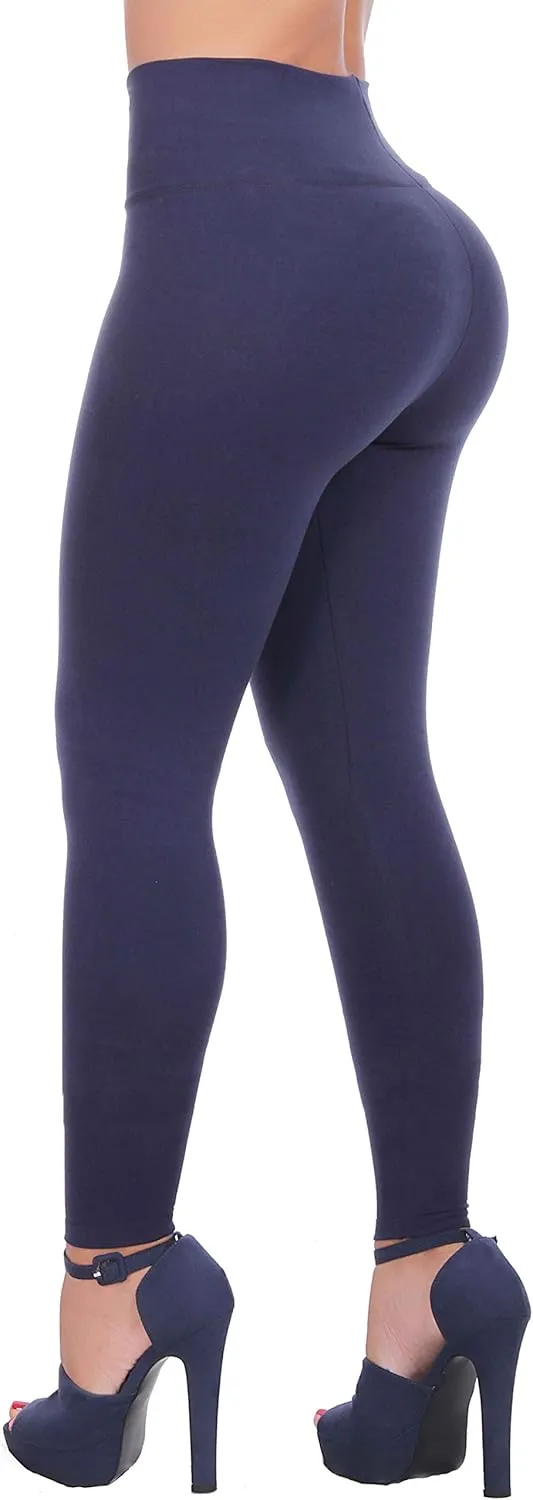 Leggings for Women with Buttons with Internal Body Shaper and Butt Lifter Multiple Styles