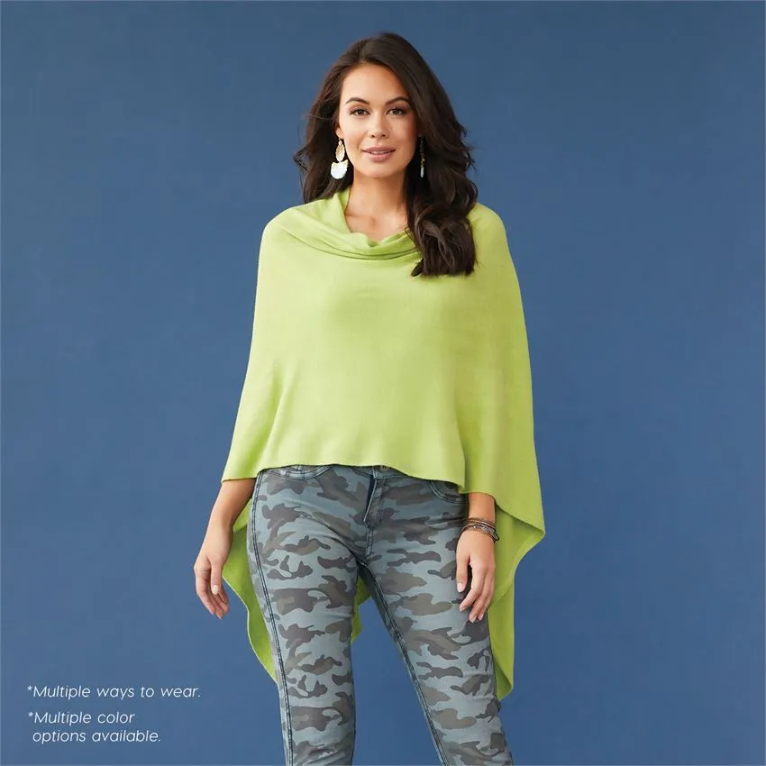 Lightweight Poncho - Classic Blue