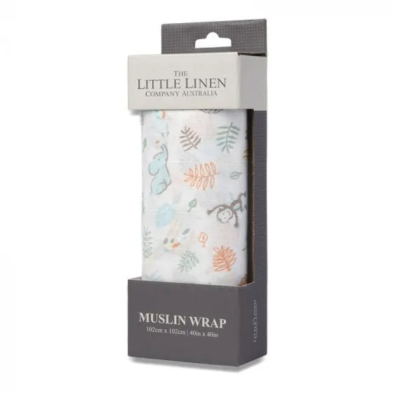 Little Linen TLLC Muslin Safari Bear 1Pk