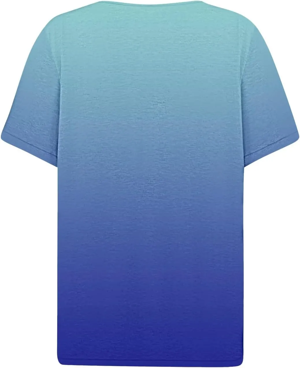 LRMQS Summer Tops for Women 2024 Trendy Vacation Short Sleeve Button V Neck T Shirt Boho Casual Fashion Spring Tee Clothes