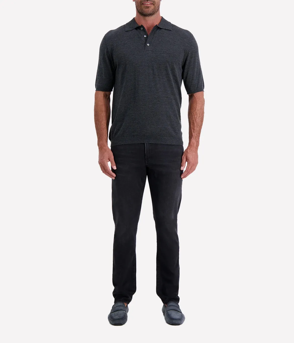Man Polo in Grey Marl