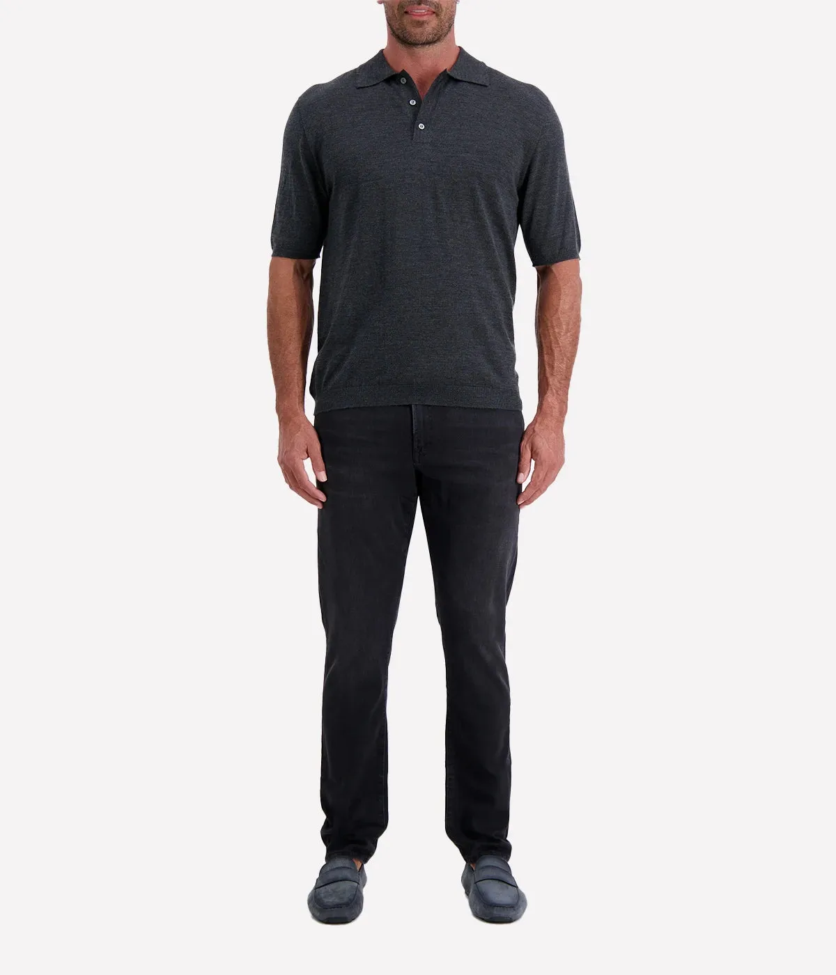 Man Polo in Grey Marl