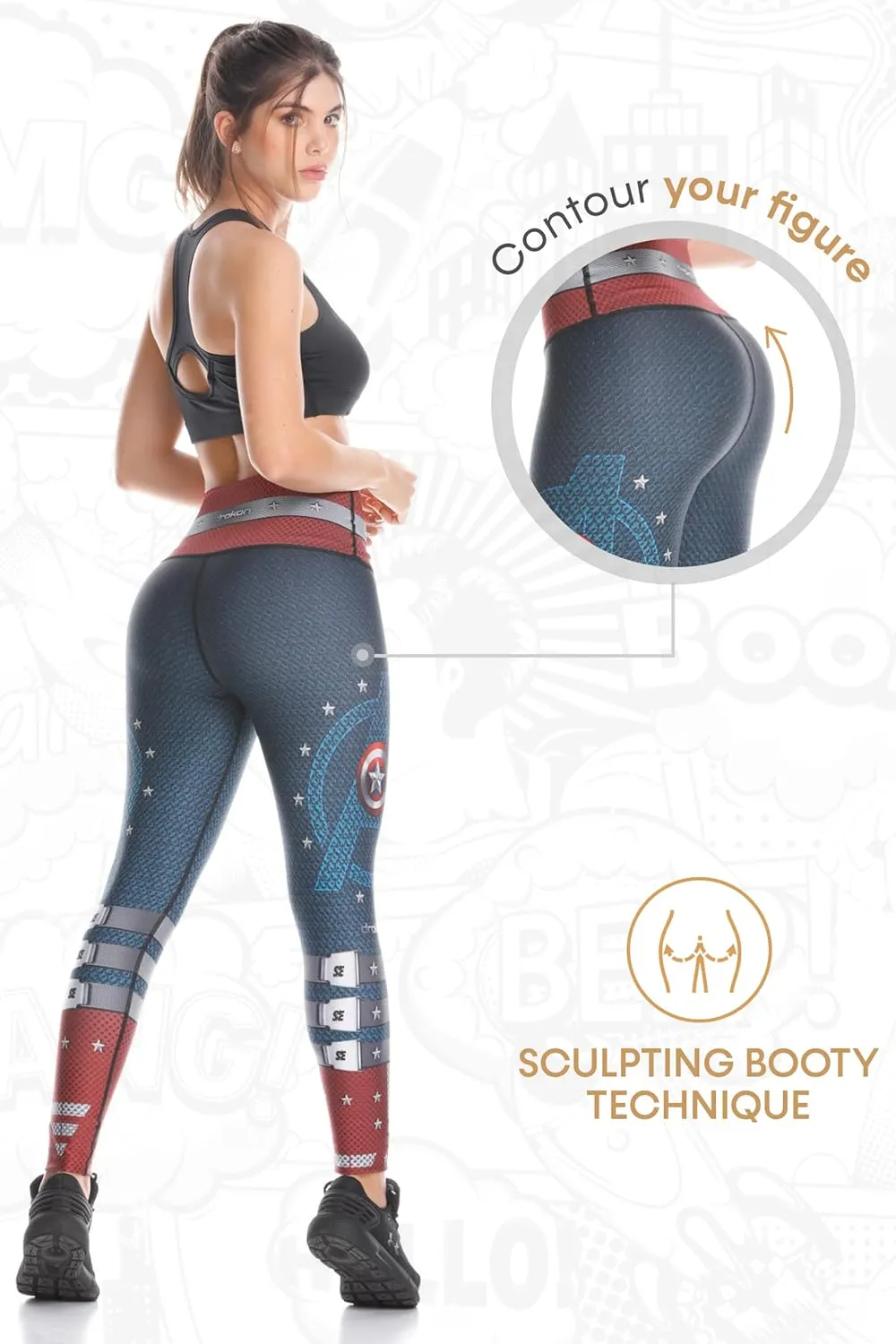 Many Styles of Workout Leggings Women Colombian Yoga Compression Pants, Diferents Sizes