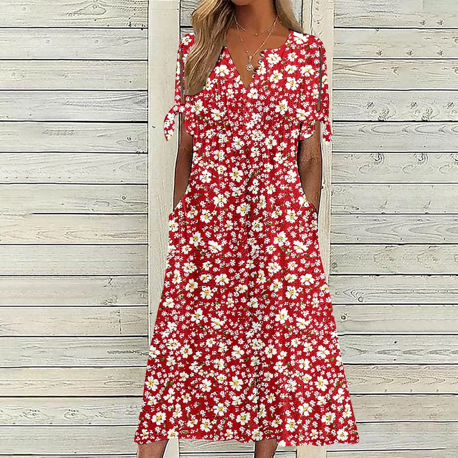 Maxi Dresses for Women 2025,Eyelet Beach Vacation Floral Boho Short Sleeve Plus Size Summer Dresses Flowy Sundresses