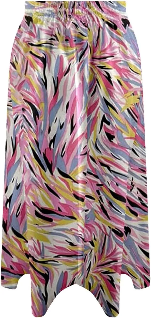Maxi Skirts for Women 2025 Summer Vacation Comfy Drawstring Waist Pleated A-Line Beach Bohemian Casual Midi Skirts