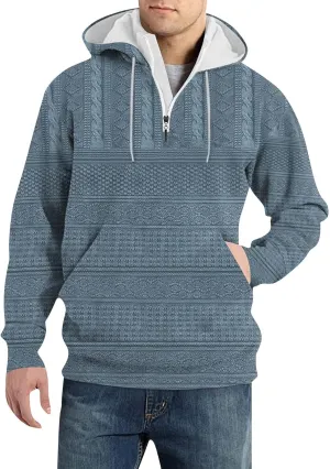 Mens Big and Tall Graphic Hoodie: Heavy Weight Workout Flannel Sweatshirt Designer Oversized Pullover