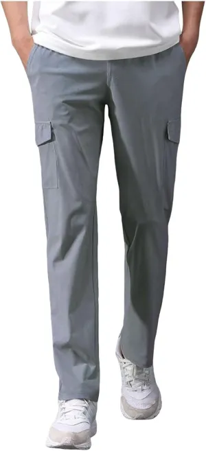 Men's Cargo Pants Long Casual Jogging Pants Stretch Chino Pants Men Regular Casual Pants Slim Fit Business Long Pants