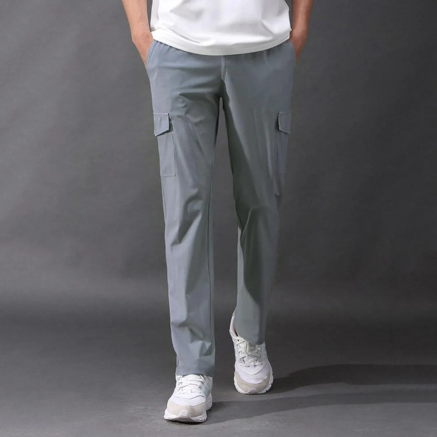 Men's Cargo Pants Long Casual Jogging Pants Stretch Chino Pants Men Regular Casual Pants Slim Fit Business Long Pants