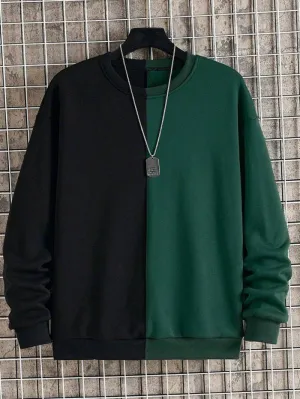 Men's Colorblock Thermal Lined Sweatshirt