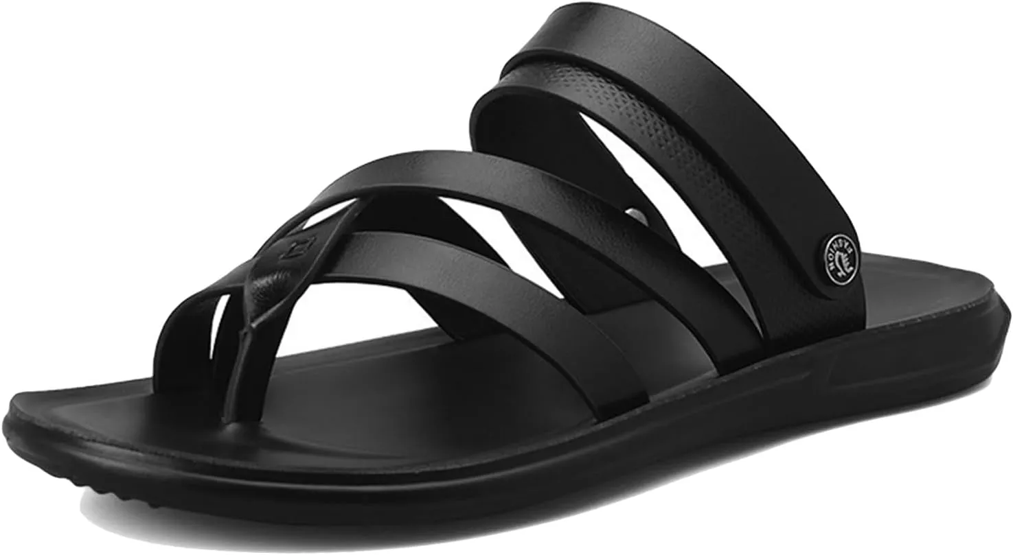Men's Hallux Valgus Summer Flip Flops,Comfyplantar Fasciitis Slide Sandal,Roman Bunion Orthopedic Slippers