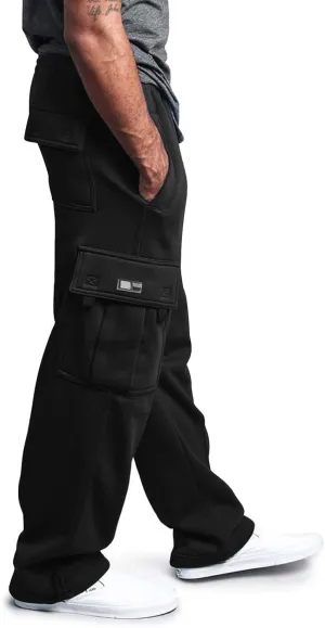 Mens Jogging Pants Casual Plus Size Joggers Running Gym Training Sweatpant Cuffed Hem Elasticated Waist Pant