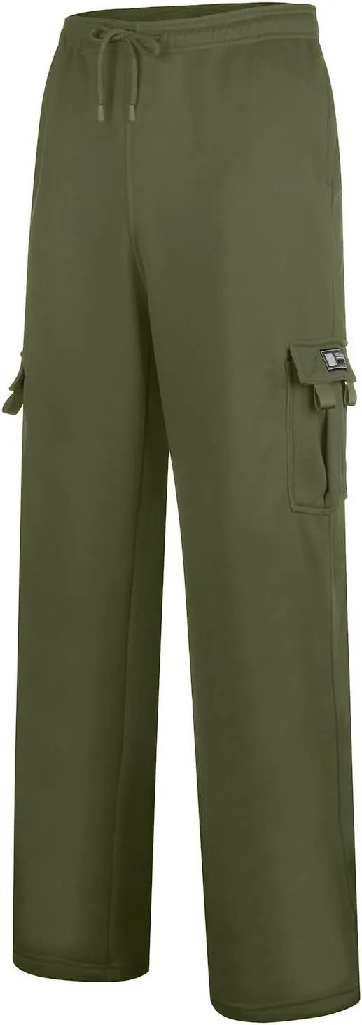 Mens Jogging Pants Casual Plus Size Joggers Running Gym Training Sweatpant Cuffed Hem Elasticated Waist Pant