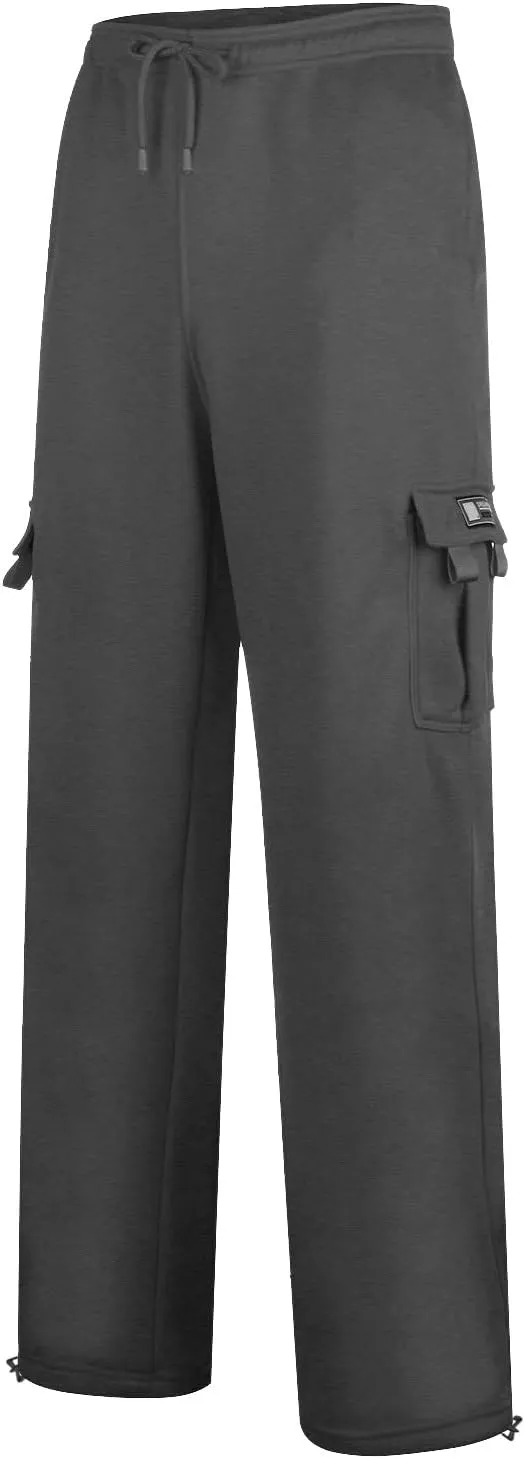 Mens Jogging Pants Casual Plus Size Joggers Running Gym Training Sweatpant Cuffed Hem Elasticated Waist Pant