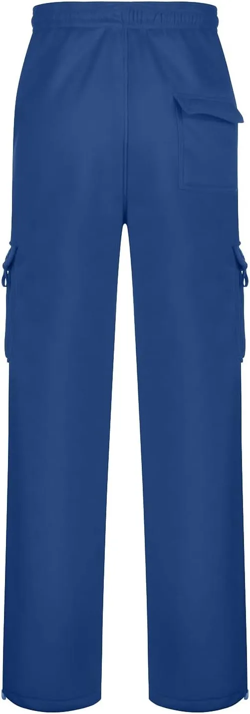 Mens Jogging Pants Casual Plus Size Joggers Running Gym Training Sweatpant Cuffed Hem Elasticated Waist Pant