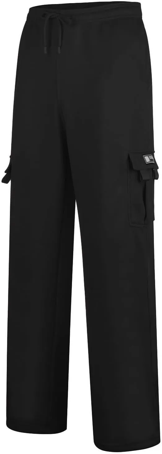 Mens Jogging Pants Casual Plus Size Joggers Running Gym Training Sweatpant Cuffed Hem Elasticated Waist Pant