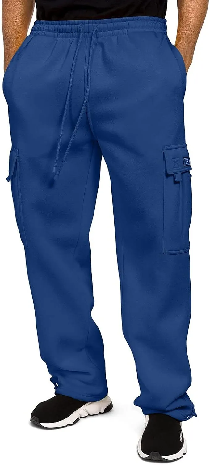 Mens Jogging Pants Casual Plus Size Joggers Running Gym Training Sweatpant Cuffed Hem Elasticated Waist Pant