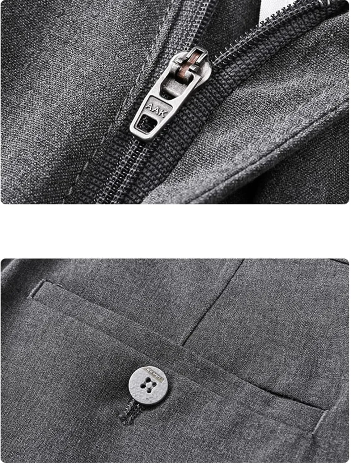 Men's Slim Fit Cropped Suit Pants, Casual Ankle Business Pants Dress Pants Chino Pants