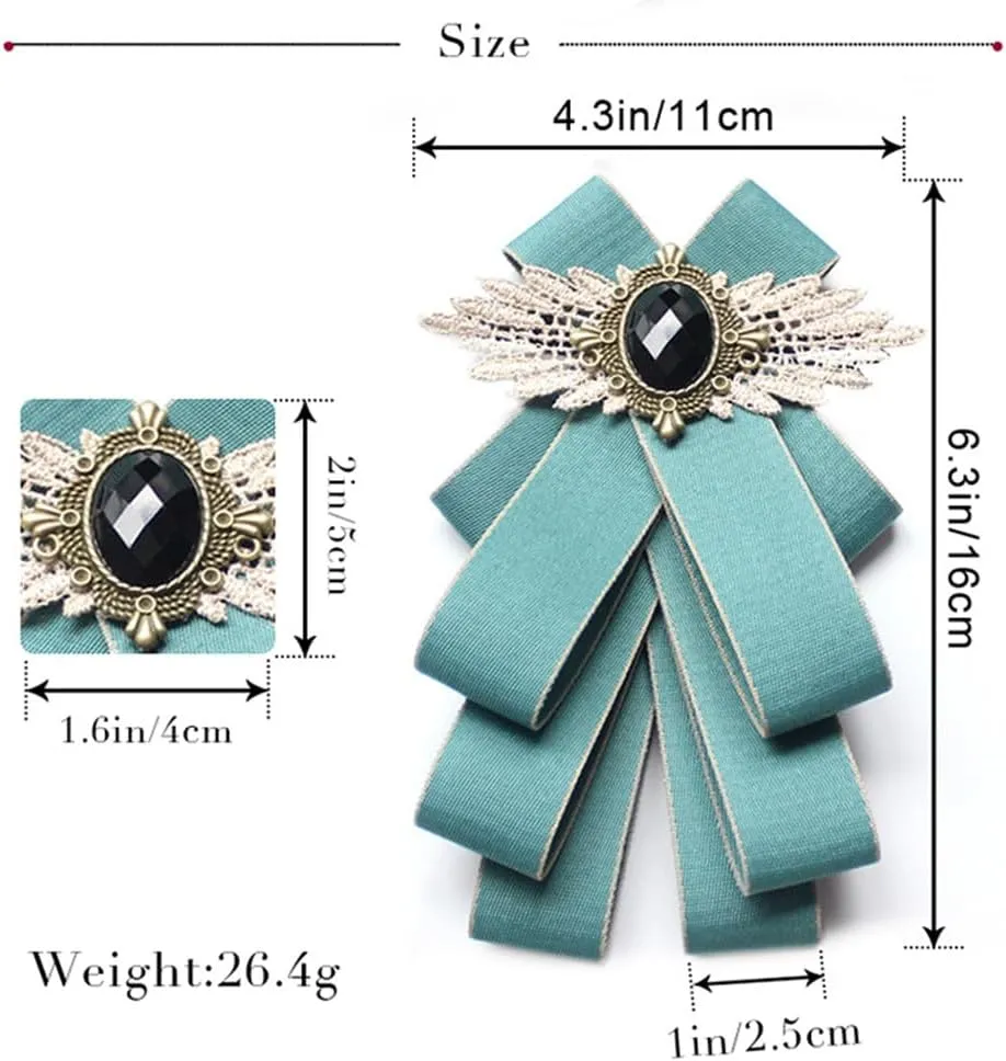 Men's suit collar brooch dress suit bow tie brooch gentleman Multi-layer tie brooch (Multi-color option)