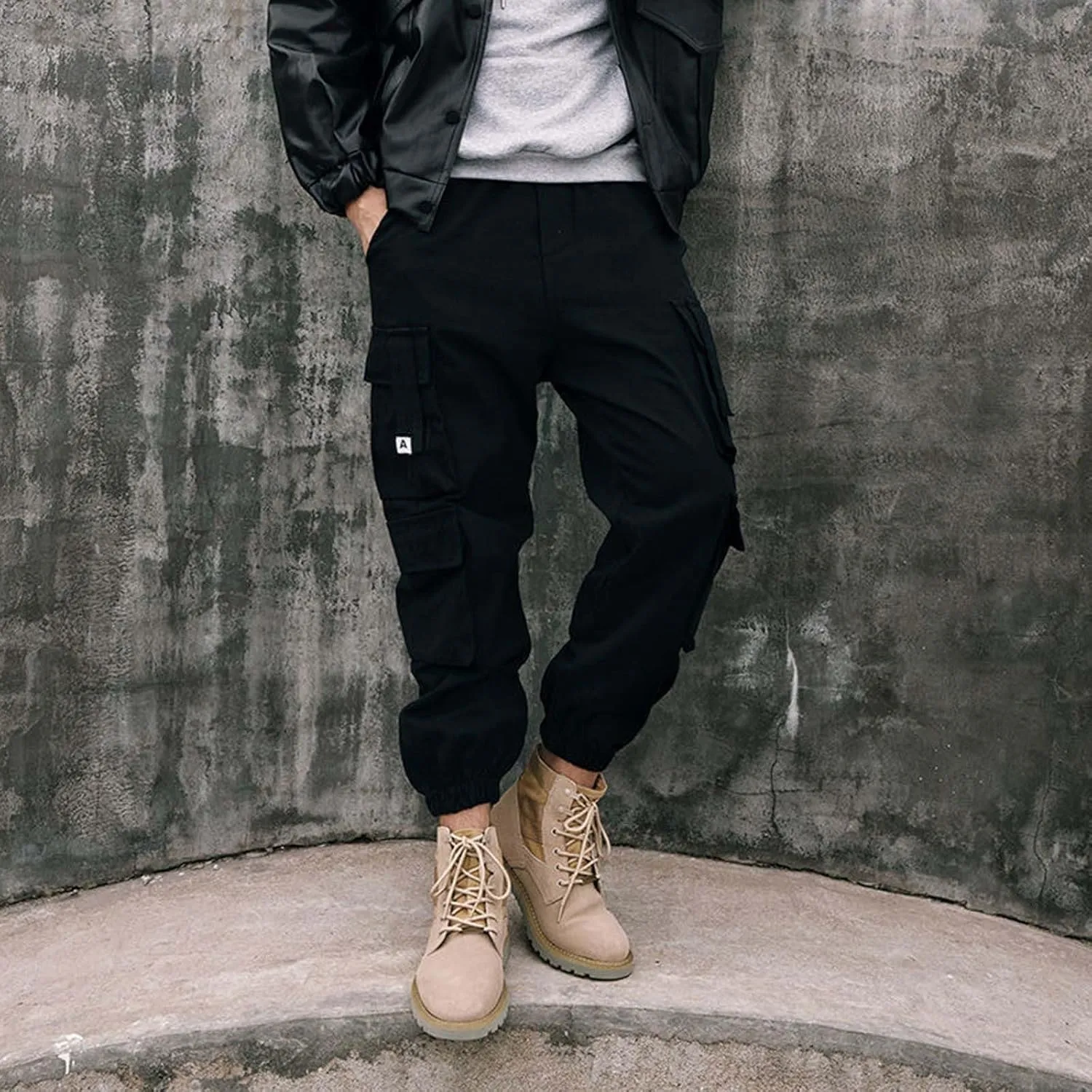Mens Sweatpants Open Bottom Linen Jeans Baggy Shorts Outfits Smarty Thermal Casual with Pockets Yoga Sport Resort